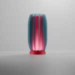 Finned Nestled Bambu LED Lamp