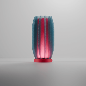 Finned Nestled Bambu LED Lamp